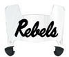 Ole Miss Mississippi Rebels Mini Football Helmet Visor Shield w/ Clips - PICK VISOR & LOGO COLOR