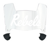 Ole Miss Mississippi Rebels Mini Football Helmet Visor Shield w/ Clips - PICK VISOR & LOGO COLOR