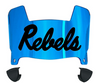 Ole Miss Mississippi Rebels Mini Football Helmet Visor Shield w/ Clips - PICK VISOR & LOGO COLOR