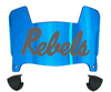 Ole Miss Mississippi Rebels Mini Football Helmet Visor Shield w/ Clips - PICK VISOR & LOGO COLOR