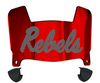 Ole Miss Mississippi Rebels Mini Football Helmet Visor Shield w/ Clips - PICK VISOR & LOGO COLOR