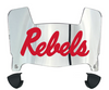 Ole Miss Mississippi Rebels Mini Football Helmet Visor Shield w/ Clips - PICK VISOR & LOGO COLOR