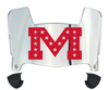 Ole Miss Mississippi Rebels Mini Football Helmet Visor Shield w/ Clips - PICK VISOR & LOGO COLOR