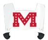 Ole Miss Mississippi Rebels Mini Football Helmet Visor Shield w/ Clips - PICK VISOR & LOGO COLOR