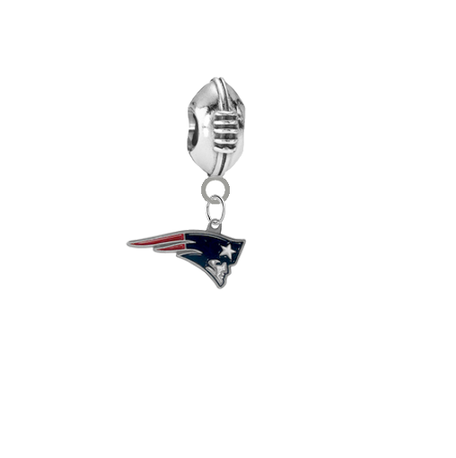 New England Patriots 3D Football Universal European Bracelet Charm (Pandora Compatible)