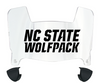 North Carolina NC State Wolfpack Mini Football Helmet Visor Shield w/ Clips - PICK VISOR & LOGO COLOR