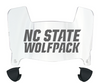 North Carolina NC State Wolfpack Mini Football Helmet Visor Shield w/ Clips - PICK VISOR & LOGO COLOR