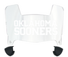 Oklahoma Sooners Mini Football Helmet Visor Shield w/ Clips - PICK VISOR & LOGO COLOR