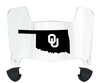 Oklahoma Sooners Mini Football Helmet Visor Shield w/ Clips - PICK VISOR & LOGO COLOR