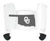 Oklahoma Sooners Mini Football Helmet Visor Shield w/ Clips - PICK VISOR & LOGO COLOR