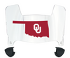 Oklahoma Sooners Mini Football Helmet Visor Shield w/ Clips - PICK VISOR & LOGO COLOR