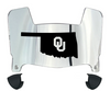 Oklahoma Sooners Mini Football Helmet Visor Shield w/ Clips - PICK VISOR & LOGO COLOR