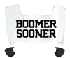 Oklahoma Sooners Mini Football Helmet Visor Shield w/ Clips - PICK VISOR & LOGO COLOR