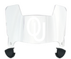 Oklahoma Sooners Mini Football Helmet Visor Shield w/ Clips - PICK VISOR & LOGO COLOR