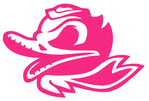 Oregon Ducks HOT PINK Combat Puddles Logo Premium DieCut Vinyl Decal PICK SIZE