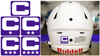 Captain Patch Jersey C Style PURPLE Football Helmet Decal - Perfect for Adult & Youth Full Size Football Helmets