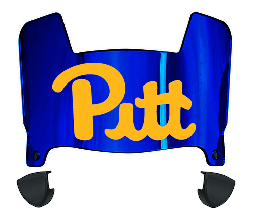 Pittsburgh Panthers Mini Football Helmet Visor Shield w/ Clips - PICK VISOR & LOGO COLOR