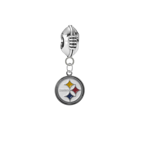 Pittsburgh Steelers 3D Football Universal European Bracelet Charm (Pandora Compatible)