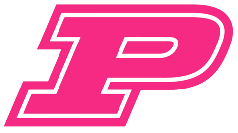 Purdue Boilermakers HOT PINK Team Logo Premium DieCut Vinyl Decal PICK SIZE