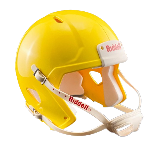 Yellow Custom Riddell Speed Mini Football Helmet Blank Shell