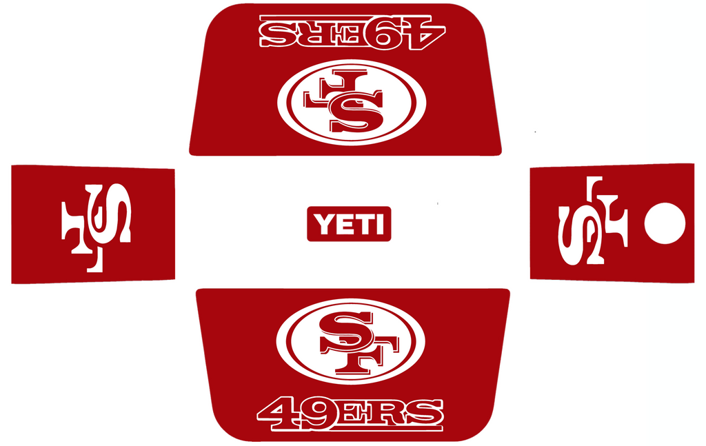 Red YETI Roadie 24 Hard Cooler Skin