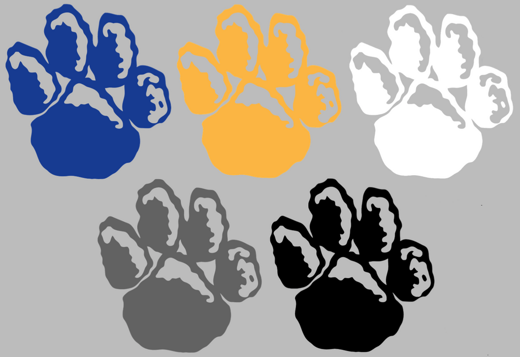 Pittsburgh Steelers Paw Print Multi Use Decal