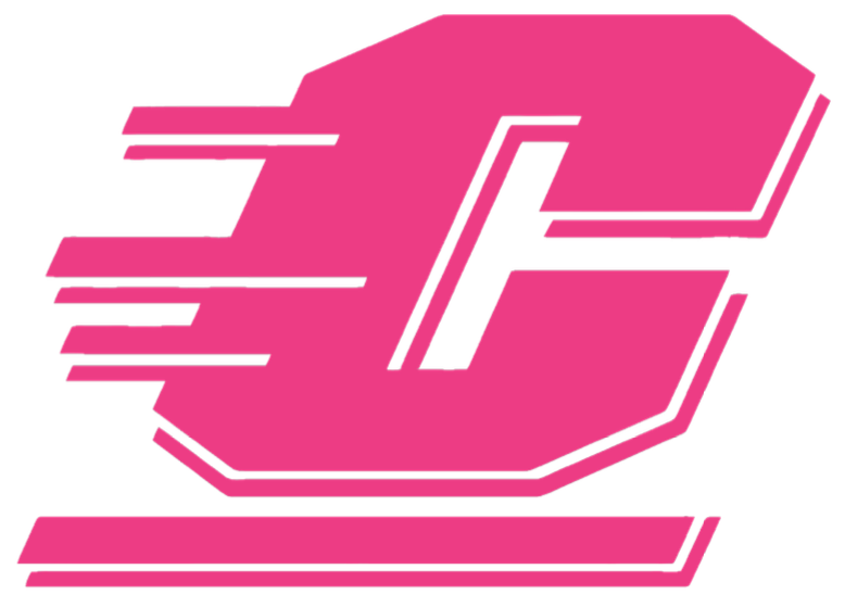 Central Michigan Chippewas HOT PINK Team Logo Premium DieCut Vinyl Decal PICK SIZE