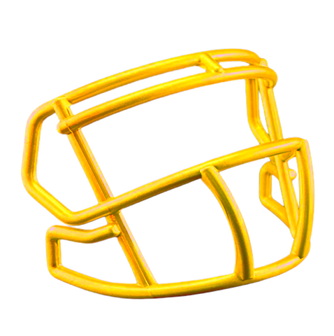 Yellow Custom Riddell Speed Mini Football Helmet Facemask