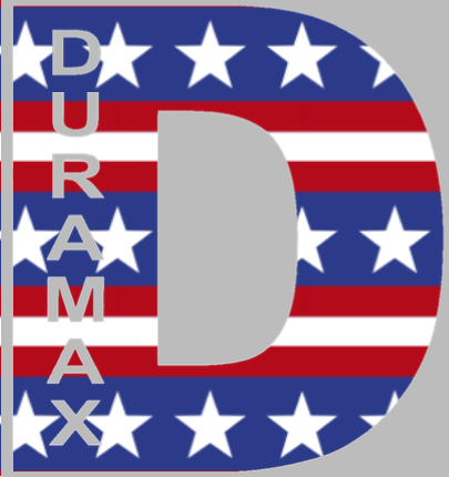 Duramax Diesel Truck Logo STARS & STRIPES USA Flag Premium DieCut Vinyl Decal PICK SIZE