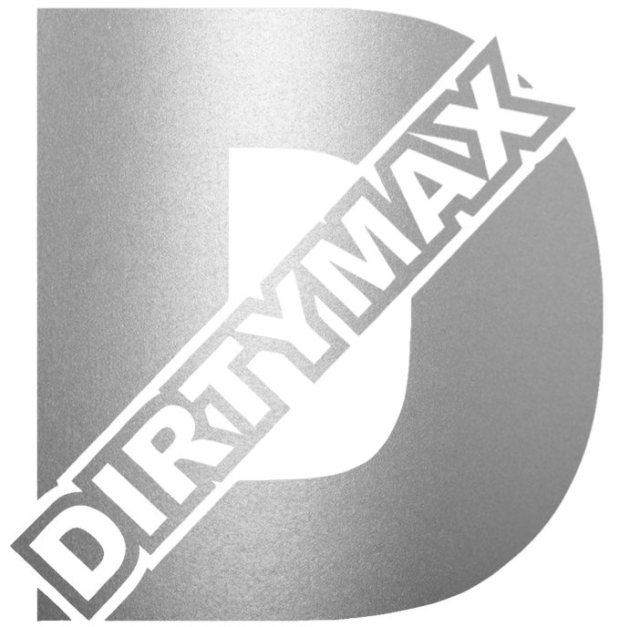 Duramax Dirtymax Diesel Truck Logo METALLIC SILVER Premium DieCut Vinyl Decal PICK SIZE