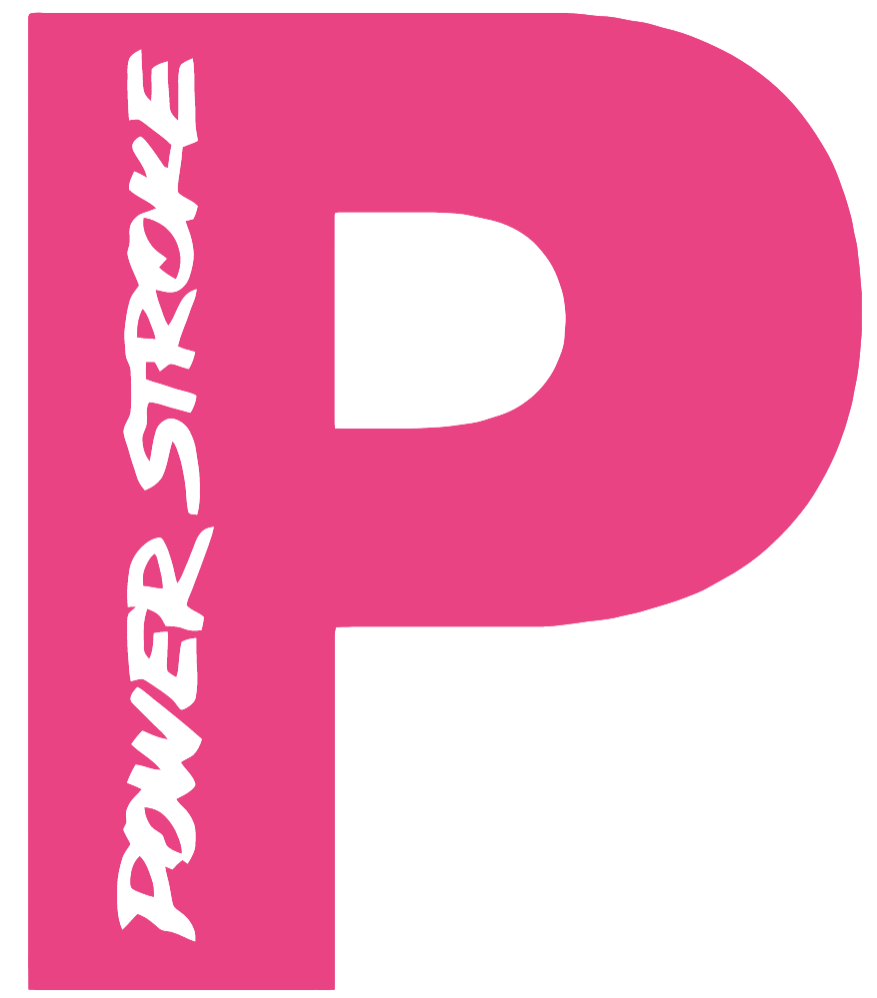 Powerstroke Diesel Truck Logo HOT PINK Premium DieCut Vinyl Decal PICK SIZE