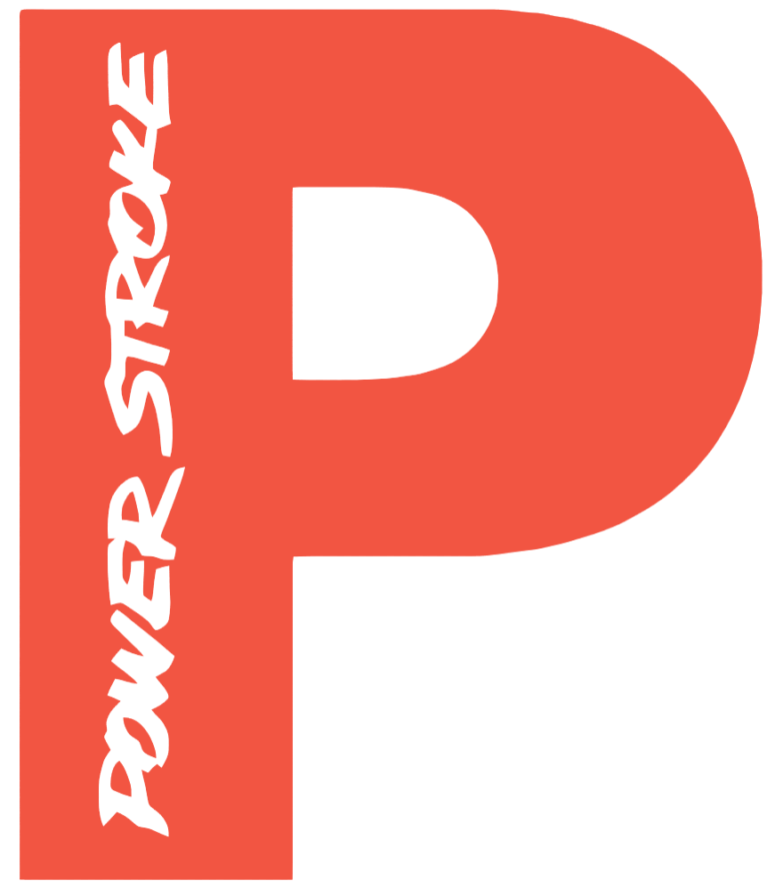 Powerstroke Diesel Truck Logo ORANGE Premium DieCut Vinyl Decal PICK SIZE