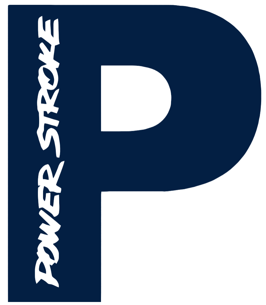 Powerstroke Diesel Truck Logo NAVY BLUE Premium DieCut Vinyl Decal PICK SIZE