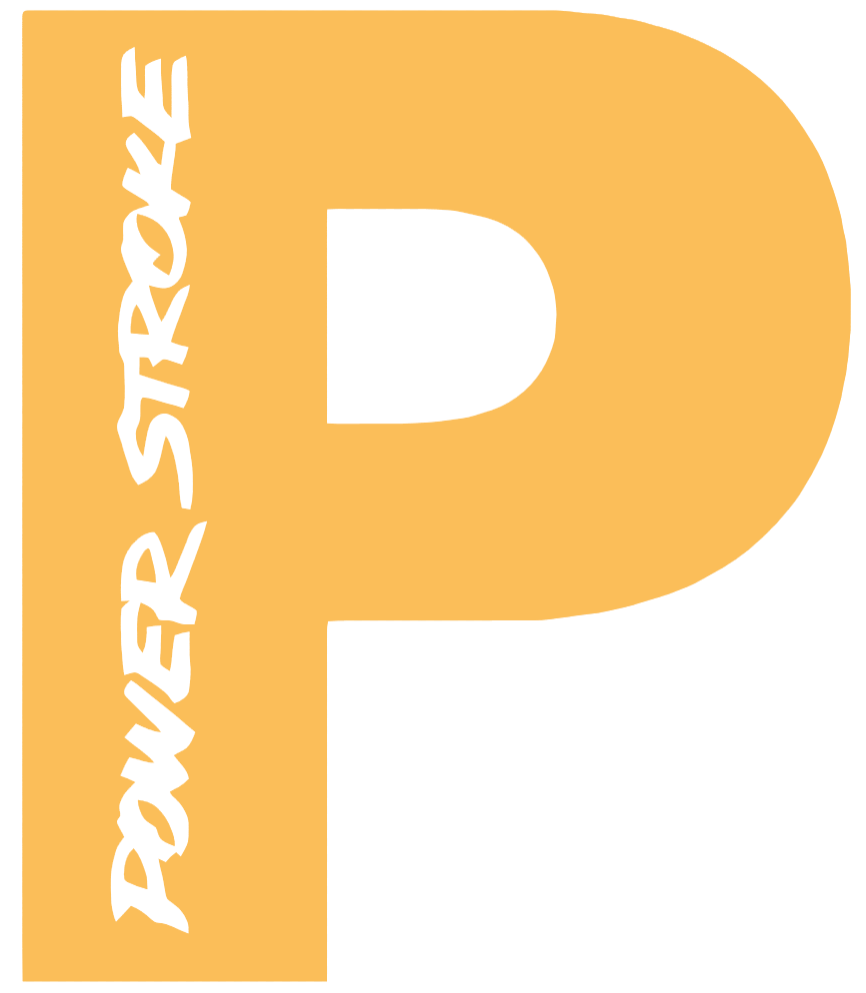 Powerstroke Diesel Truck Logo YELLOW Premium DieCut Vinyl Decal PICK SIZE