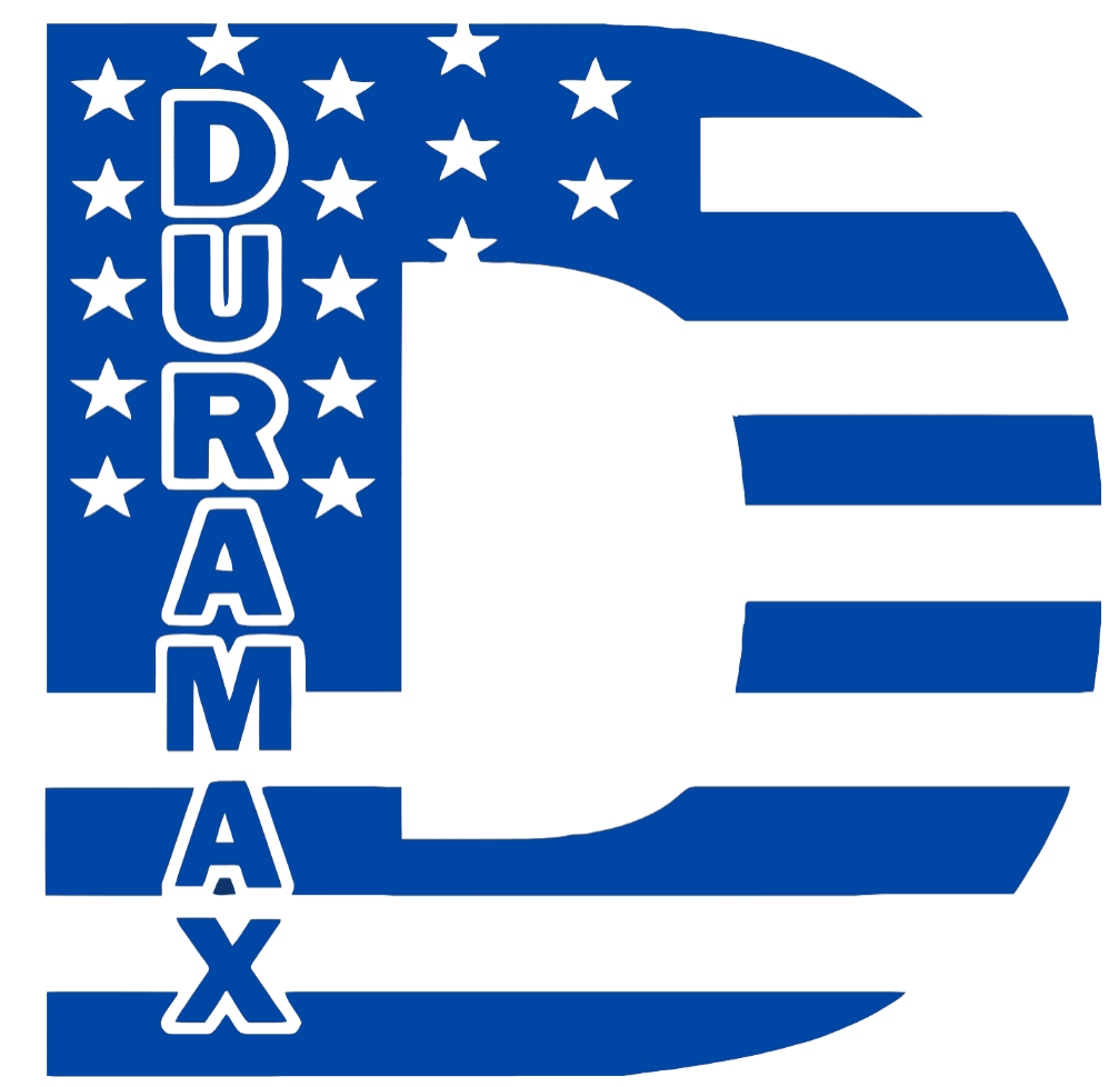 Duramax Diesel Stars & Stripes USA Flag Truck Logo ROYAL BLUE Premium DieCut Vinyl Decal PICK SIZE