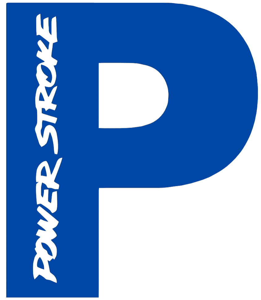 Powerstroke Diesel Truck Logo ROYAL BLUE Premium DieCut Vinyl Decal PICK SIZE