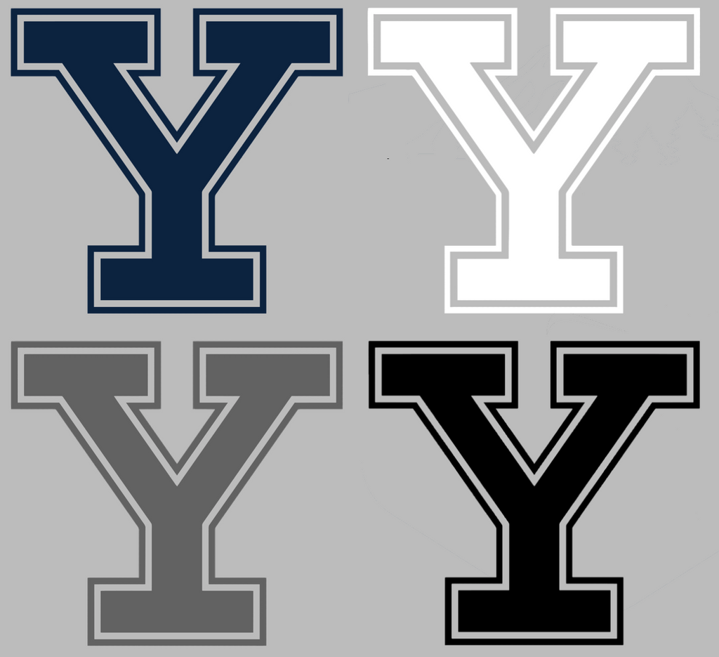 Yale Bulldogs Team Logo Premium DieCut Vinyl Decal PICK COLOR & SIZE