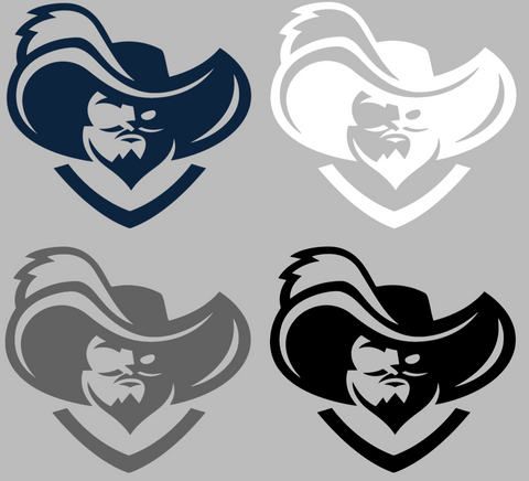 Xavier Musketeers Mascot Logo Premium DieCut Vinyl Decal PICK COLOR & SIZE