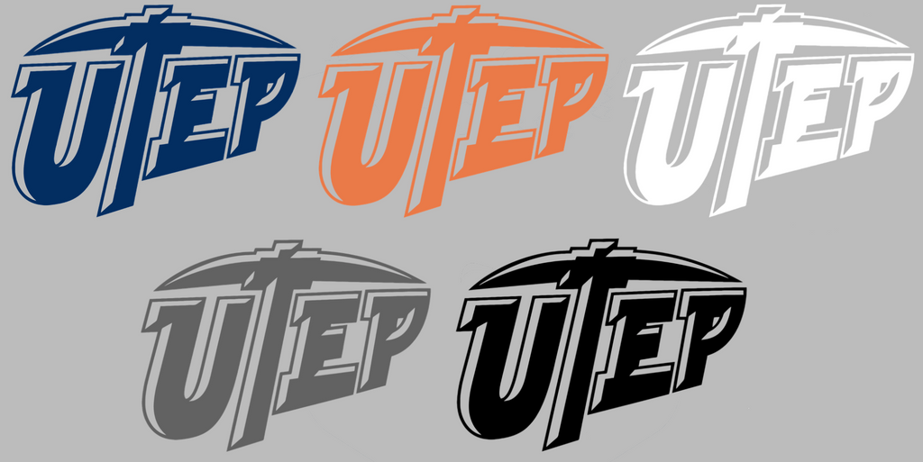 UTEP Miners Team Logo Premium DieCut Vinyl Decal PICK COLOR & SIZE