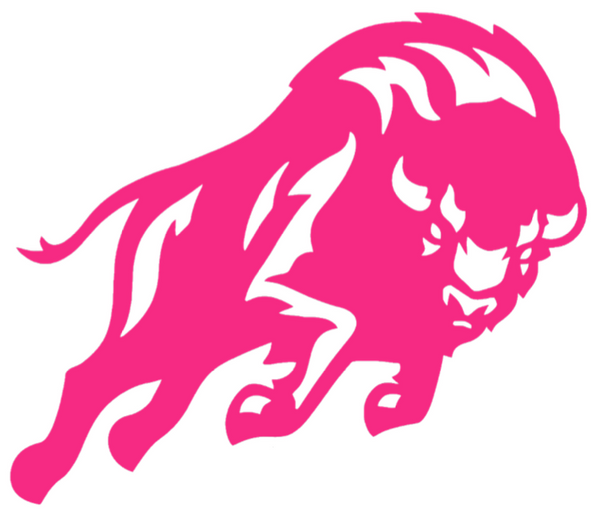 Howard Bison Alternate Team Logo HOT PINK Premium Vinyl Decal ...