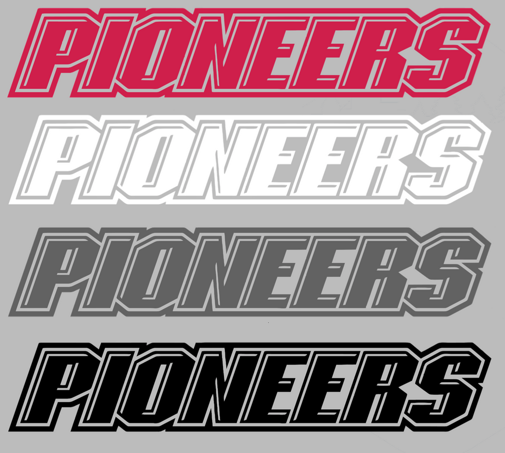 Sacred Heart Pioneers Team Name Logo Premium DieCut Vinyl Decal PICK COLOR & SIZE