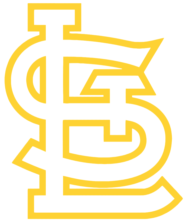 St Louis Cardinals Yellow Childhood Cancer Awareness Team Logo Vinyl Decal PICK SIZE