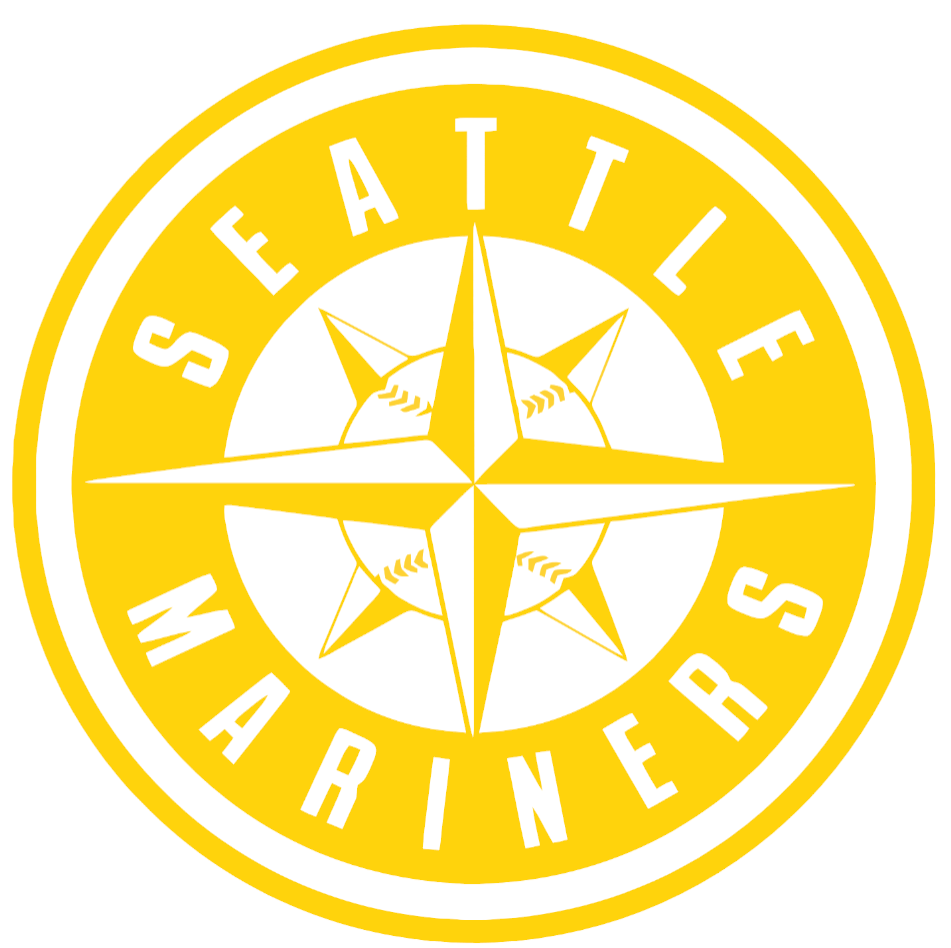 Seattle Mariners Yellow Childhood Cancer Awareness Alternate Logo Vinyl Decal PICK SIZE