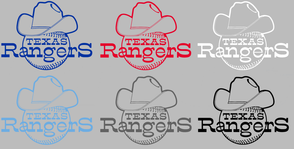 Texas Rangers Retro Throwback 1970s-1980s Logo Premium DieCut Vinyl Decal PICK COLOR & SIZE