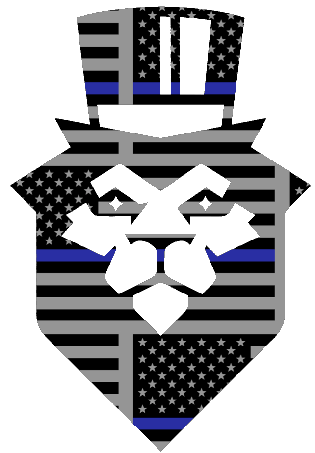 Duquesne Dukes Mascot Logo Thin Blue Line American Flag Premium DieCut Vinyl Decal PICK SIZE