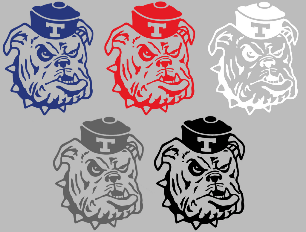 Louisiana Tech Bulldogs Retro Throwback Mascot Logo Premium DieCut Vinyl Decal PICK COLOR & SIZE