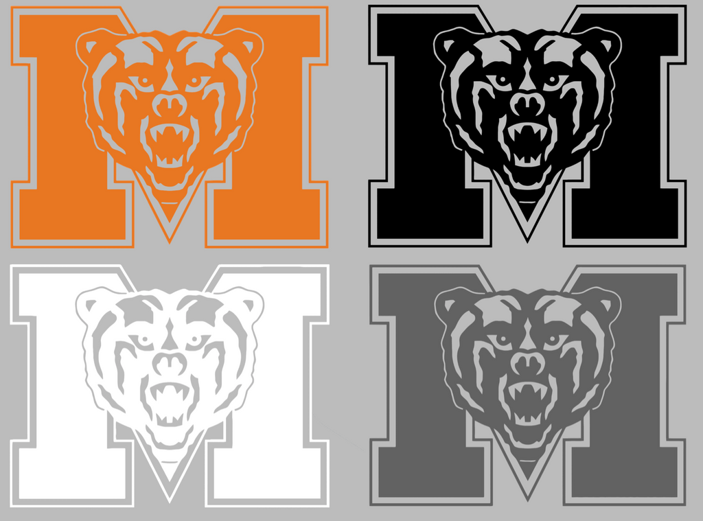 Mercer Bears Team Logo Premium DieCut Vinyl Decal PICK COLOR & SIZE