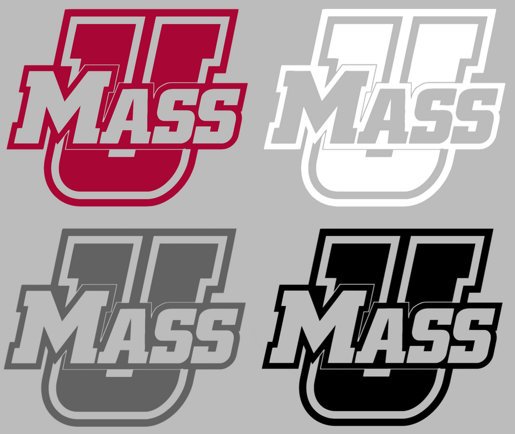 Massachusetts Minutemen Team Logo Premium DieCut Vinyl Decal PICK COLOR & SIZE