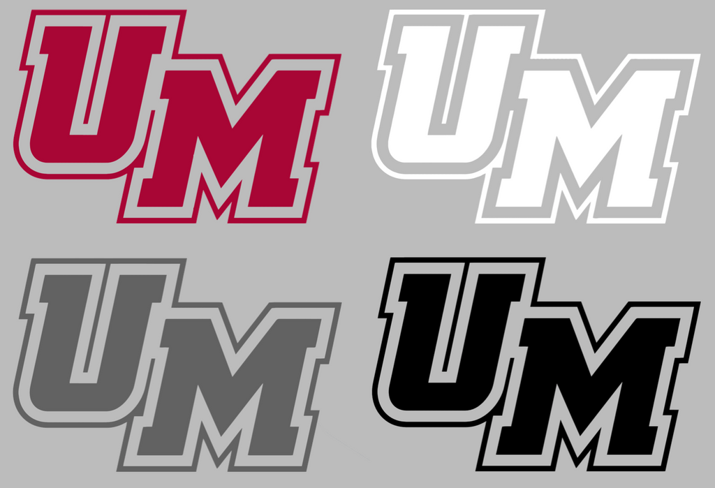 Massachusetts Minutemen UM Logo Premium DieCut Vinyl Decal PICK COLOR & SIZE