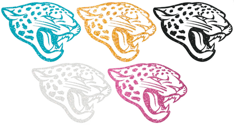 Jacksonville Jaguars Metallic Sparkle Logo Premium DieCut Vinyl Decal PICK COLOR & SIZE